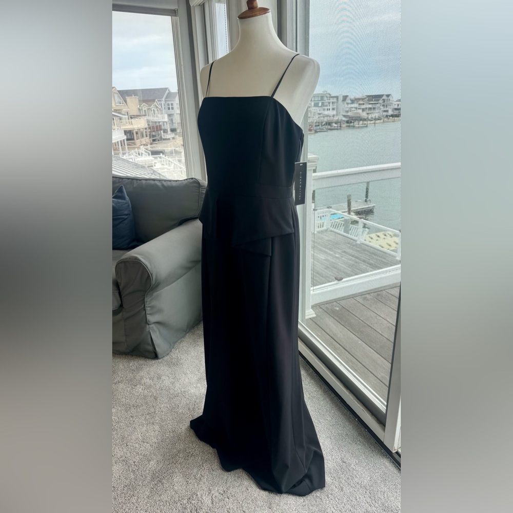 Aidan by Aidan Mattox Black Strapless Dress